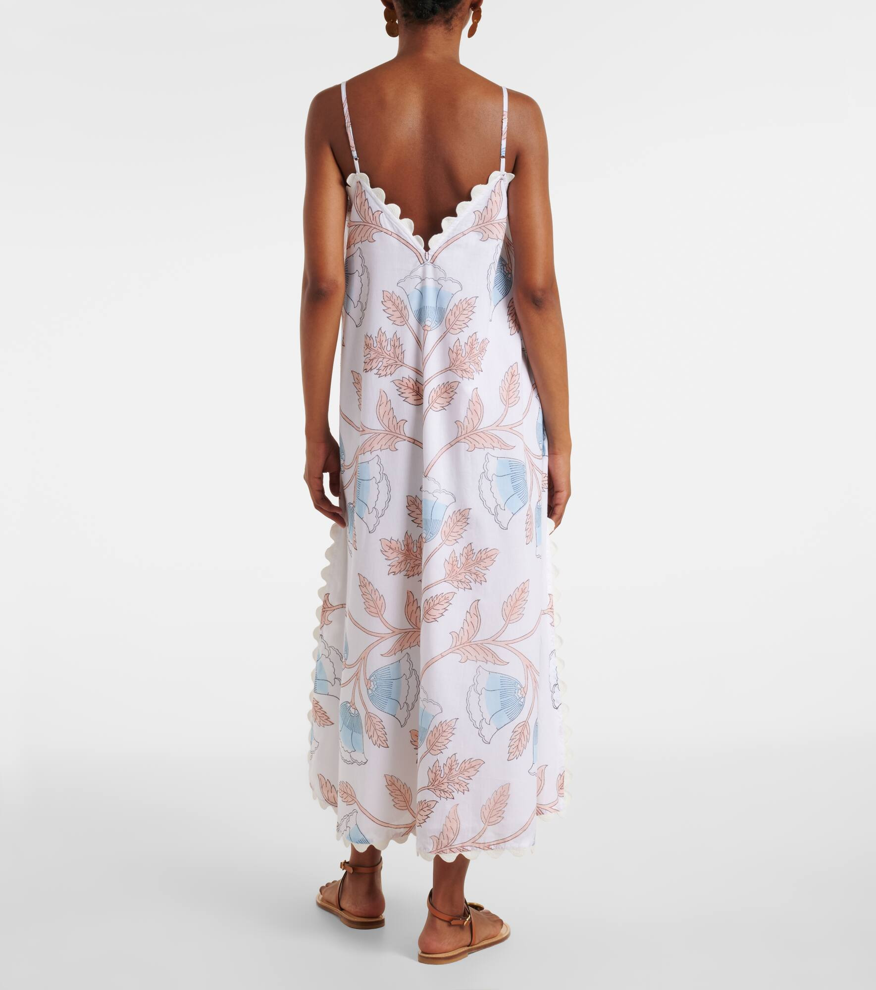Printed cotton slip dress - 3