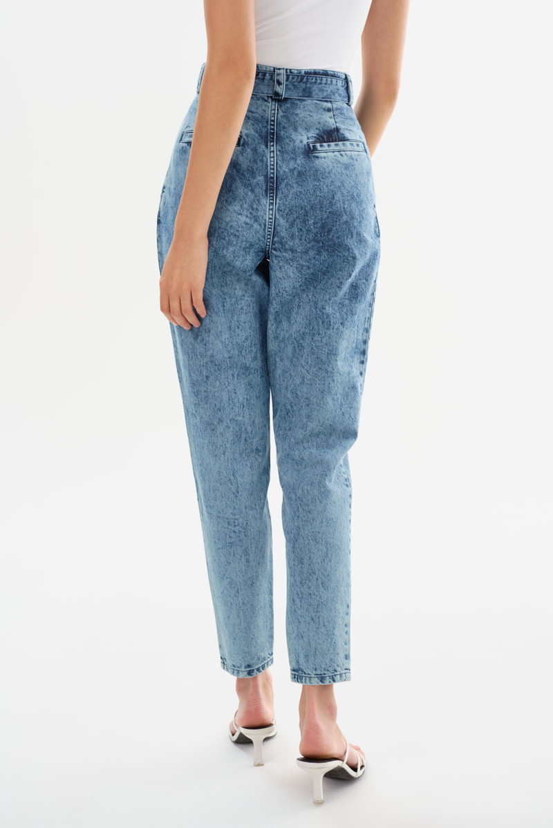 MERANA | Belted Denim Trousers 4
