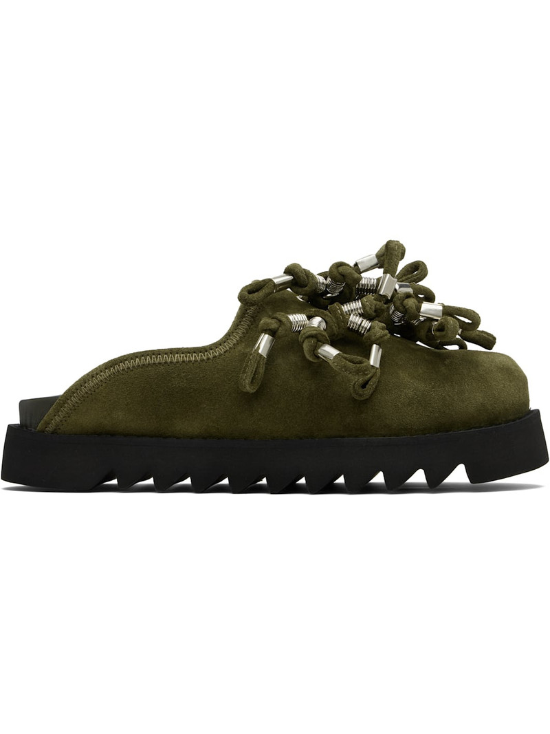 Khaki Suede Loafers 1