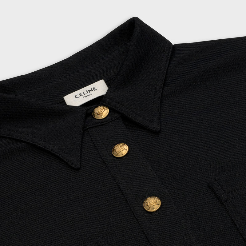 SHIRT DRESS IN WOOL JERSEY AND CASHMERE 3