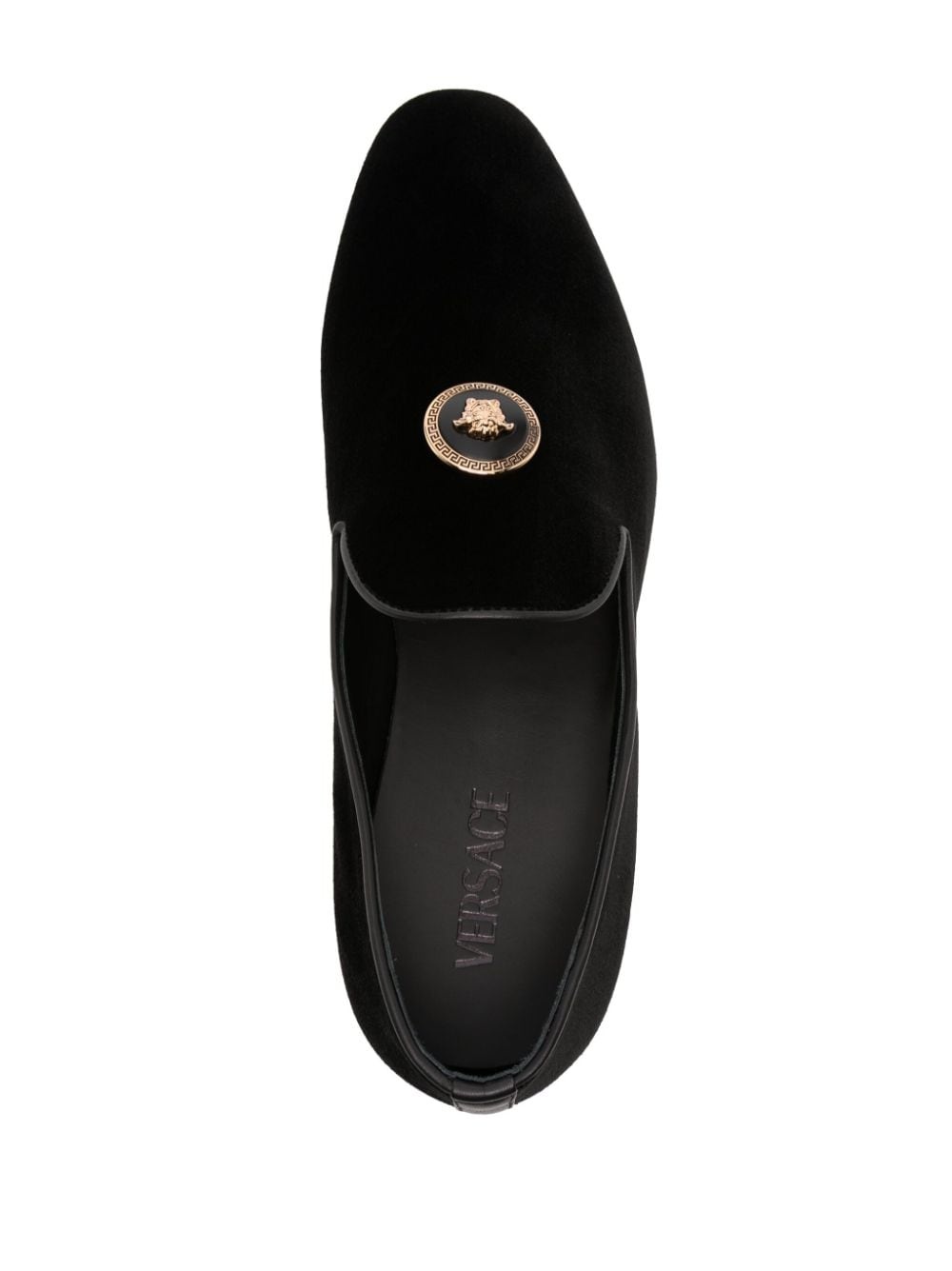 Medusa velvet loafers - 4