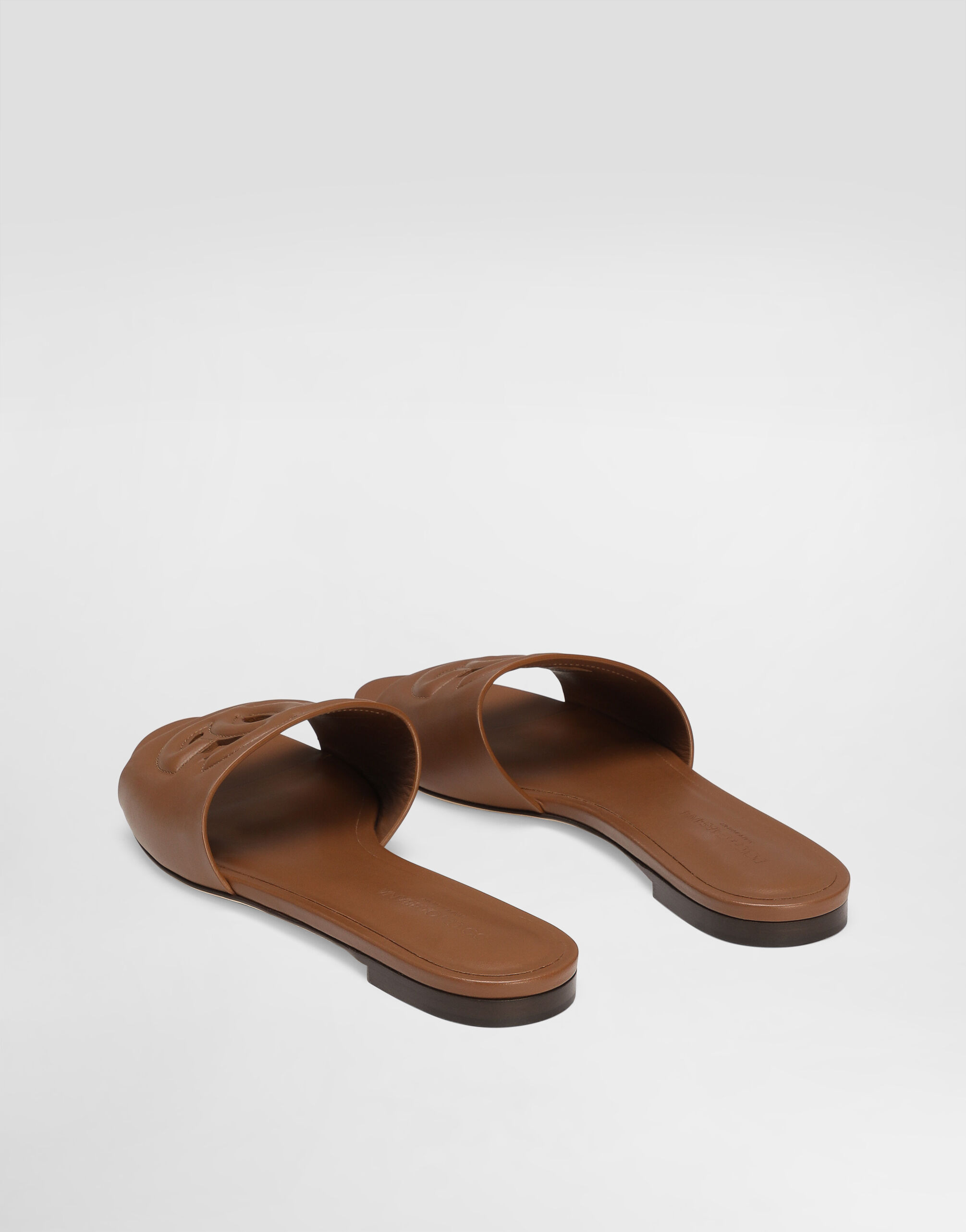 Calfskin sliders with DG Millennials logo - 3