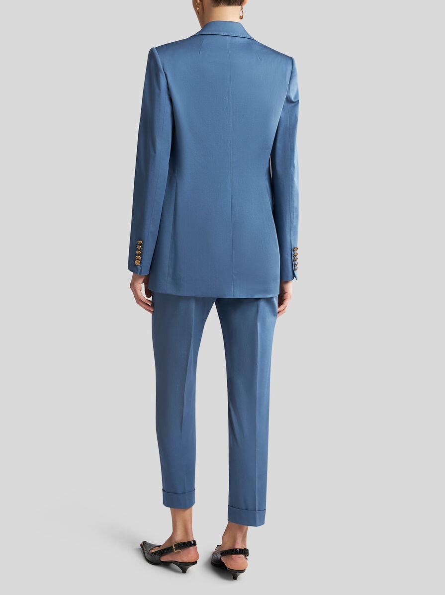 GABARDINE JACKET WITH PEGASO BUTTON - 4