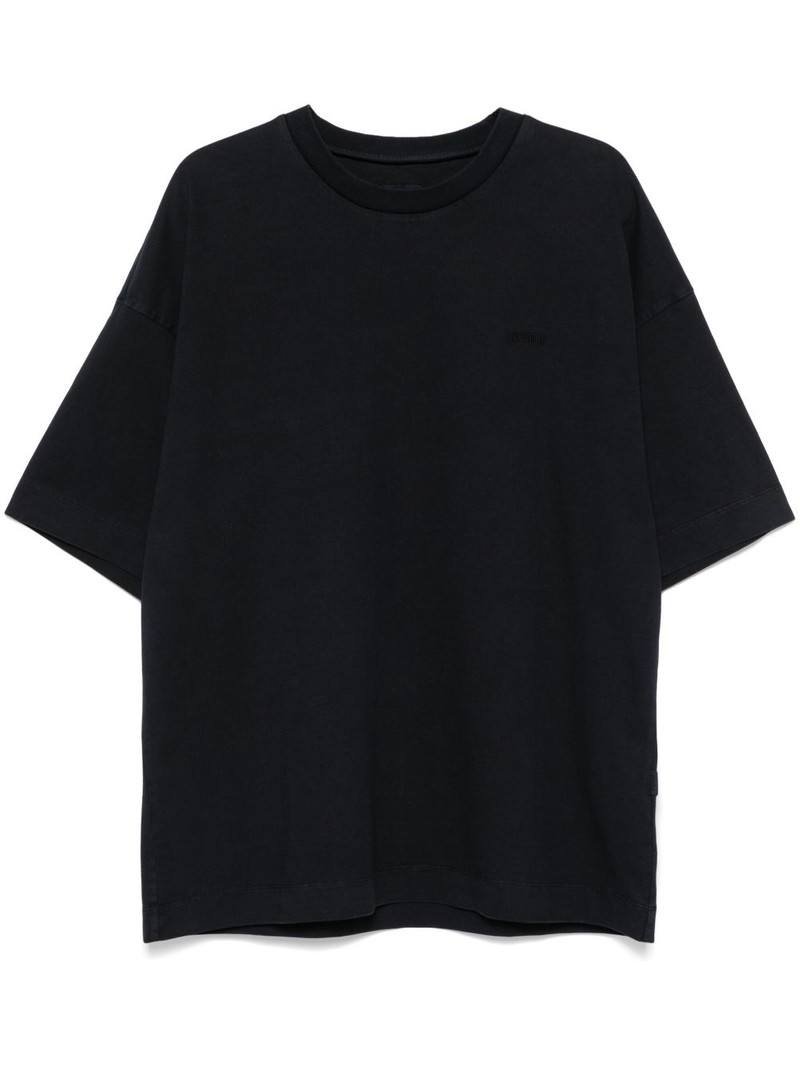 logo-embroidered T-shirt 1