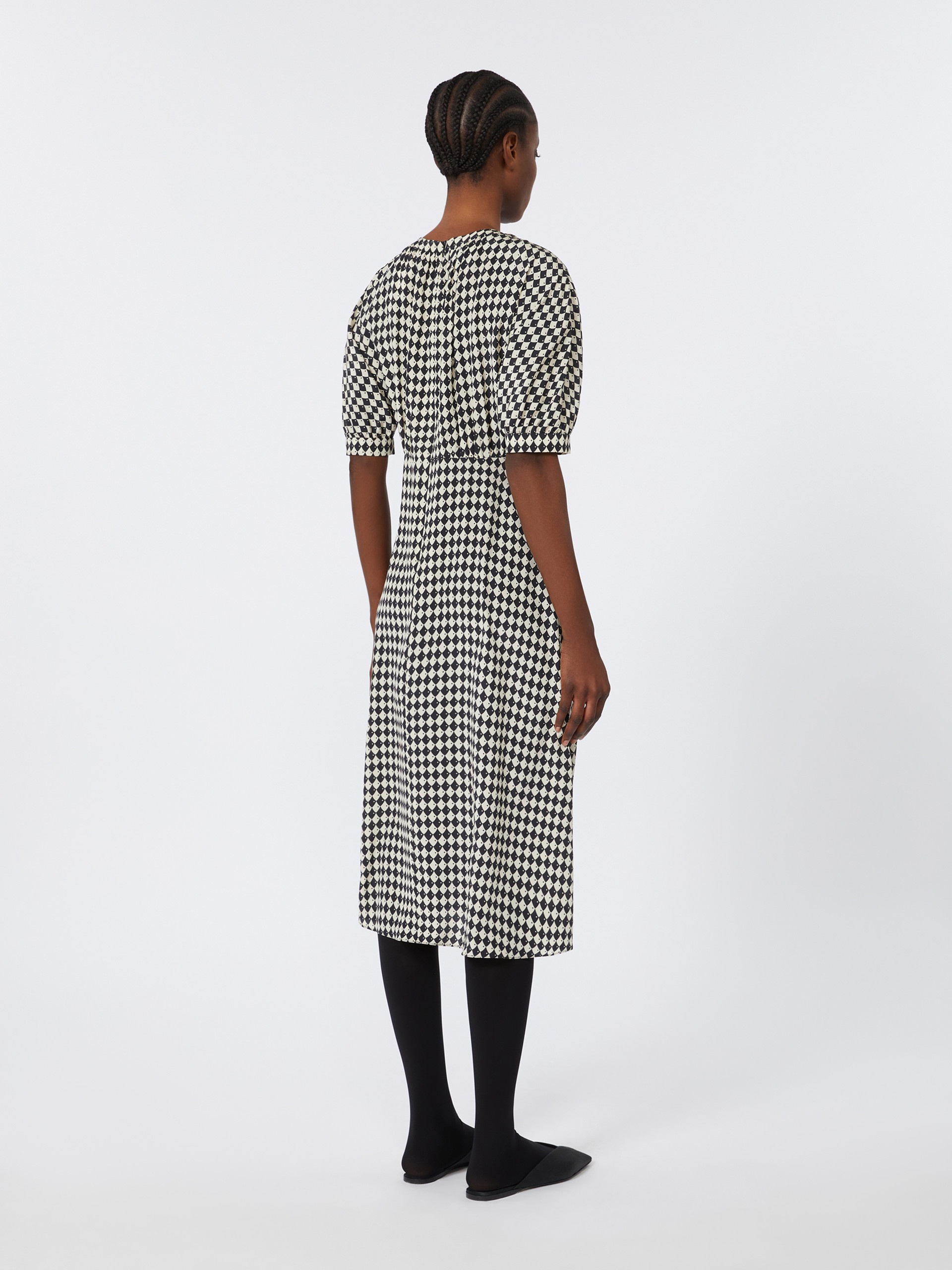 CHARLOTTE Printed crepe de chine dress - 4
