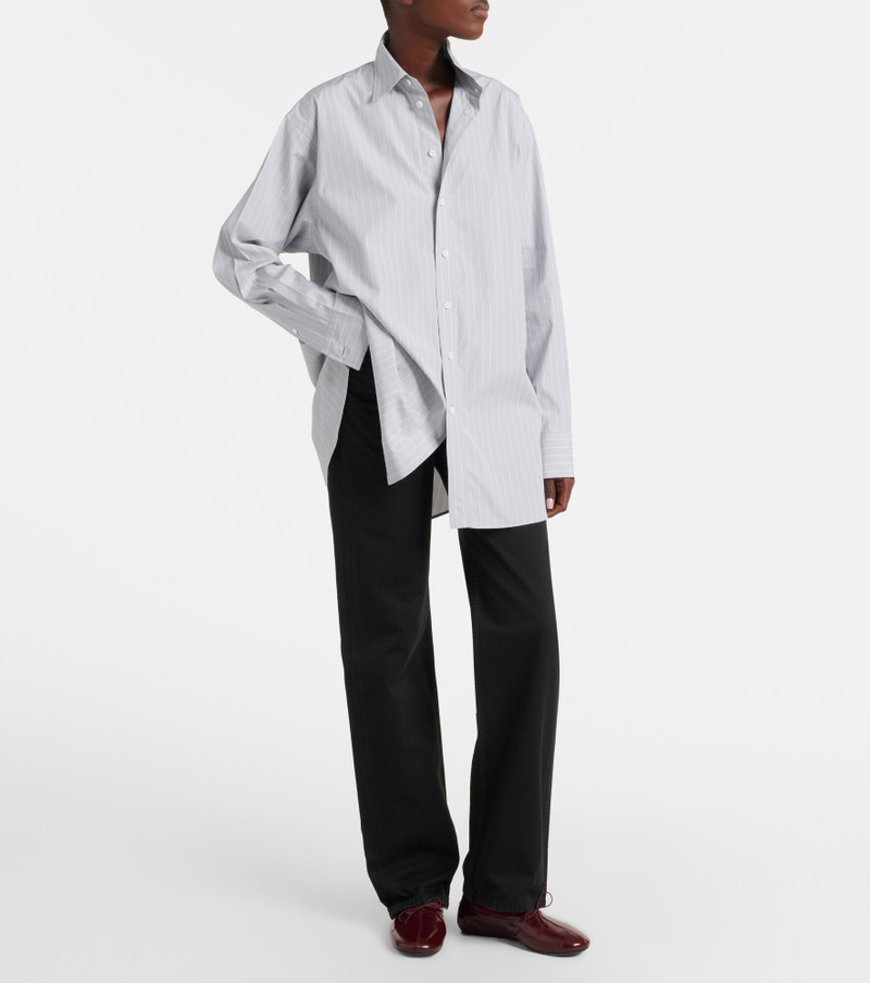 Striped cotton poplin shirt 5