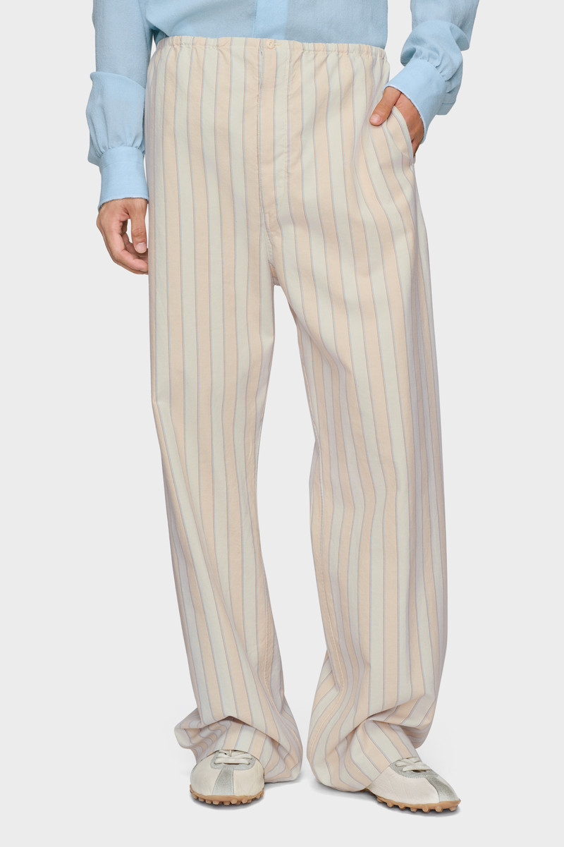Maison Margiela Striped pyjama cotton trousers outlook
