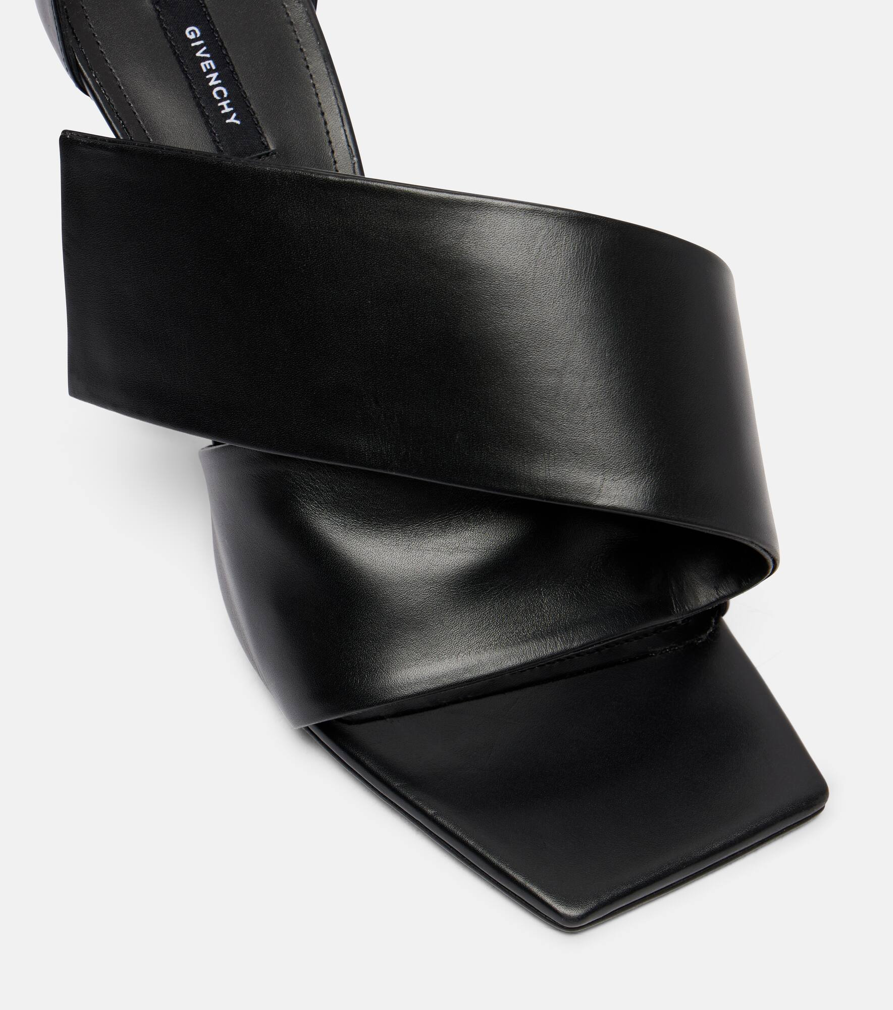 Sliced Square 95 leather sandals - 5