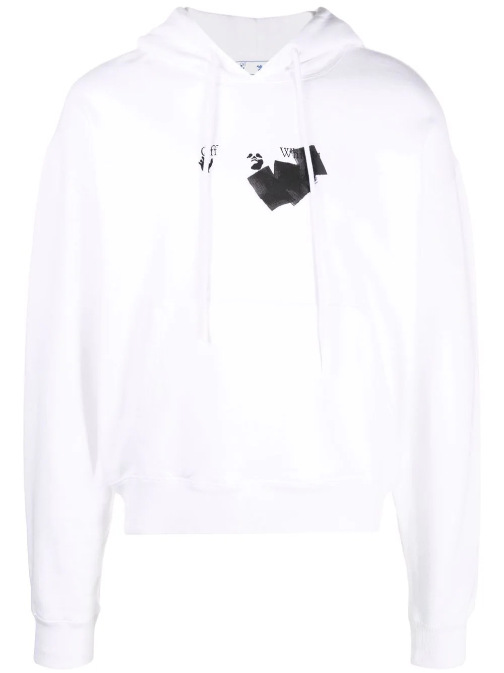 logo-print drawstring hoodie - 1