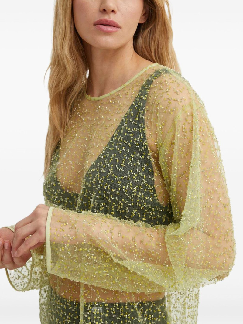 beaded long-sleeve blouse 5