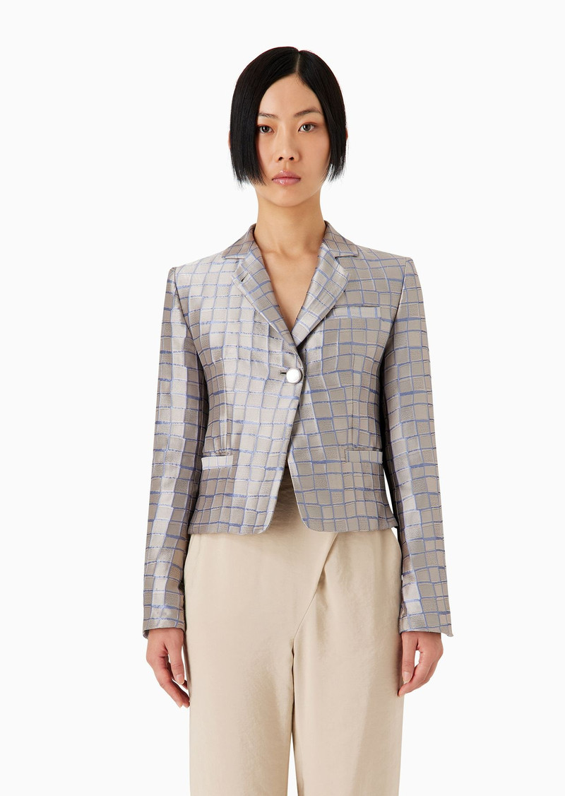 Mock-croc jacquard jacket 2