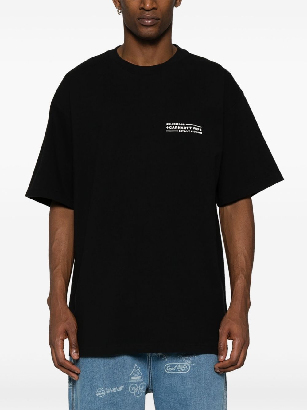 Stamp logo-print T-shirt - 3