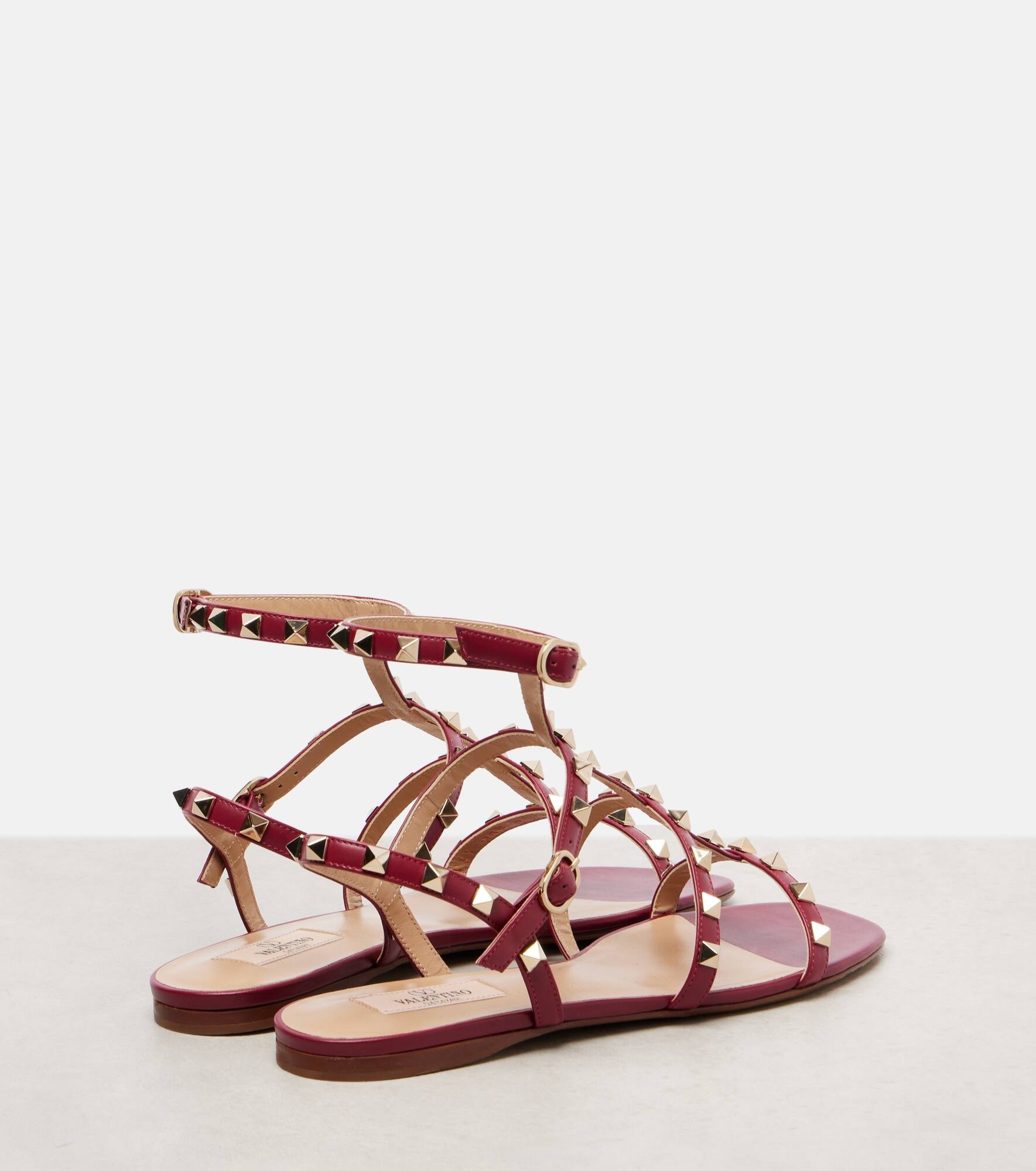 Rockstud leather sandals - 2