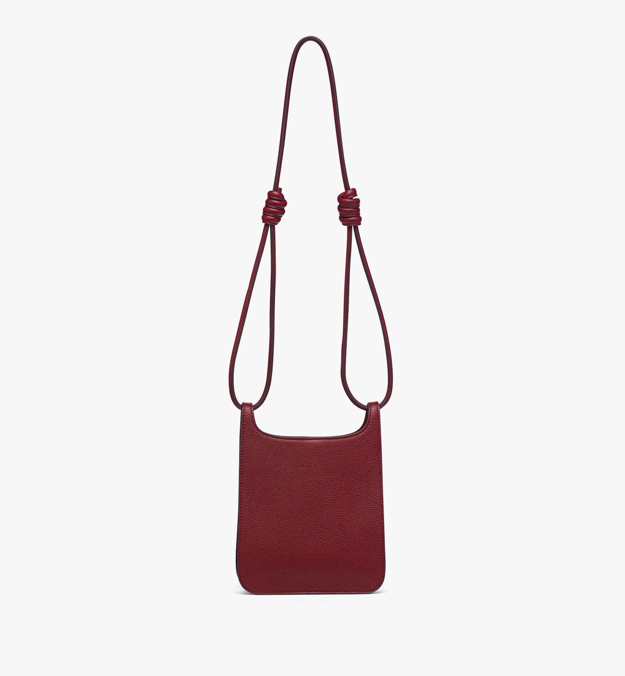 Himmel Hobo in Embossed Logo Leather - 5