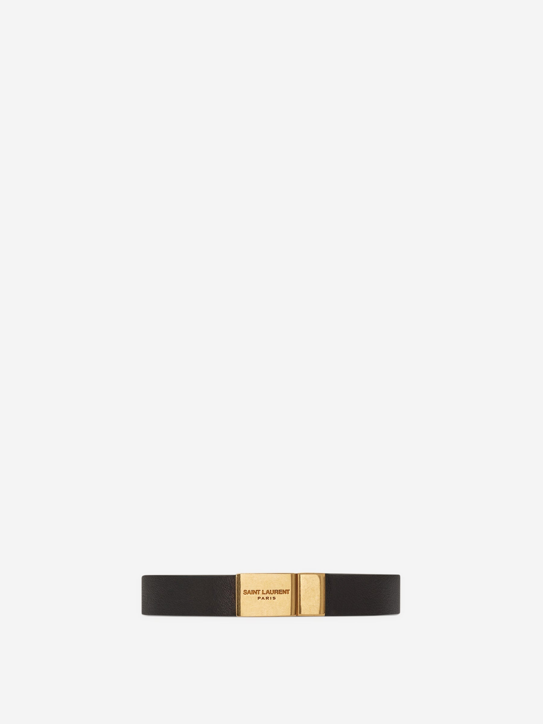 CASSANDRE LOGO LEATHER BRACELET - 4