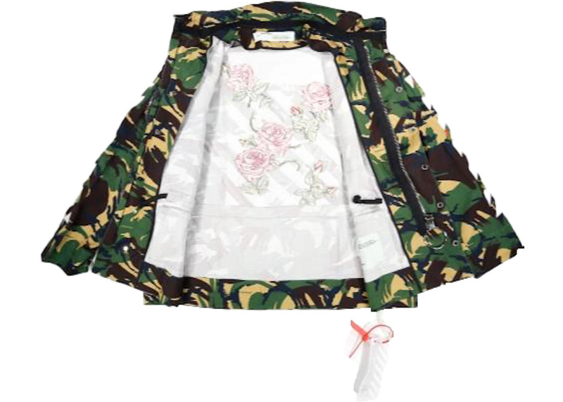 OFF-WHITE Diagonal Rose Stripes M65 Jacket Camo 3