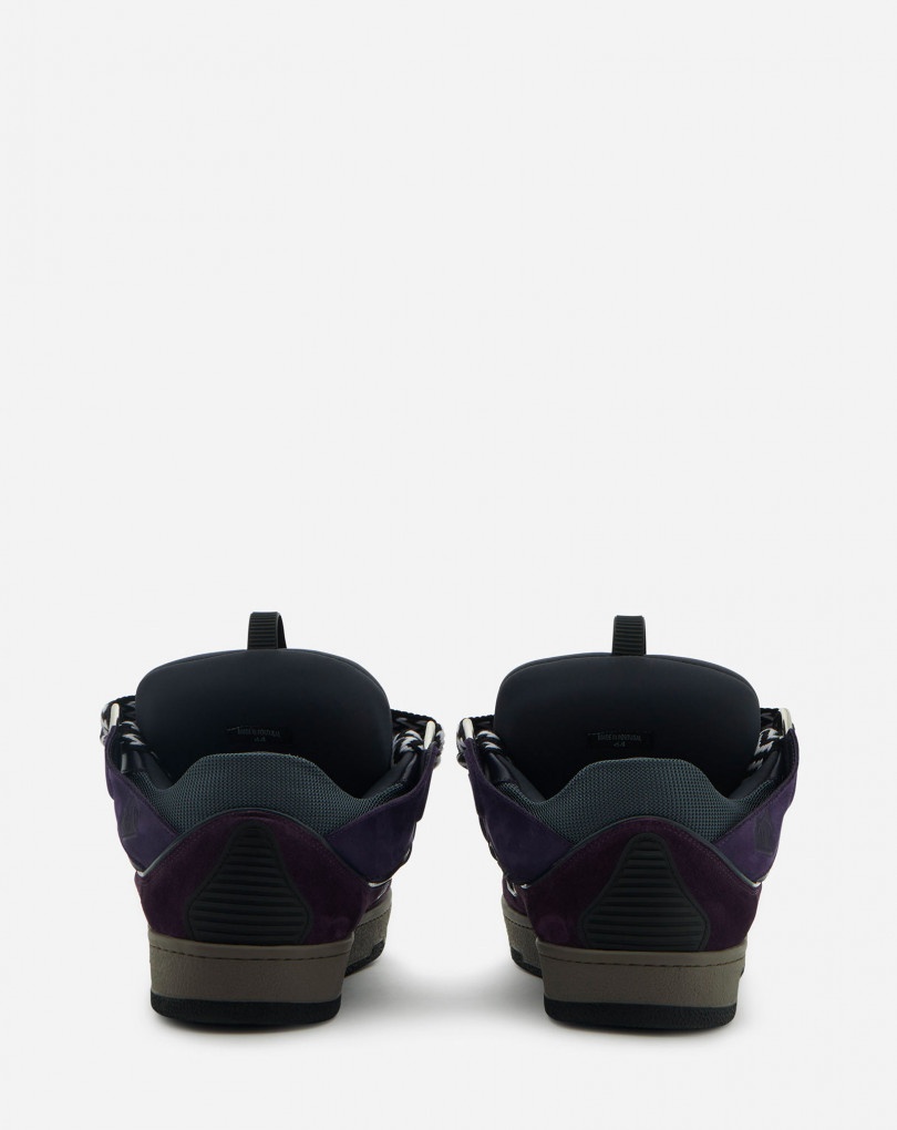 LEATHER CURB SNEAKERS - 4