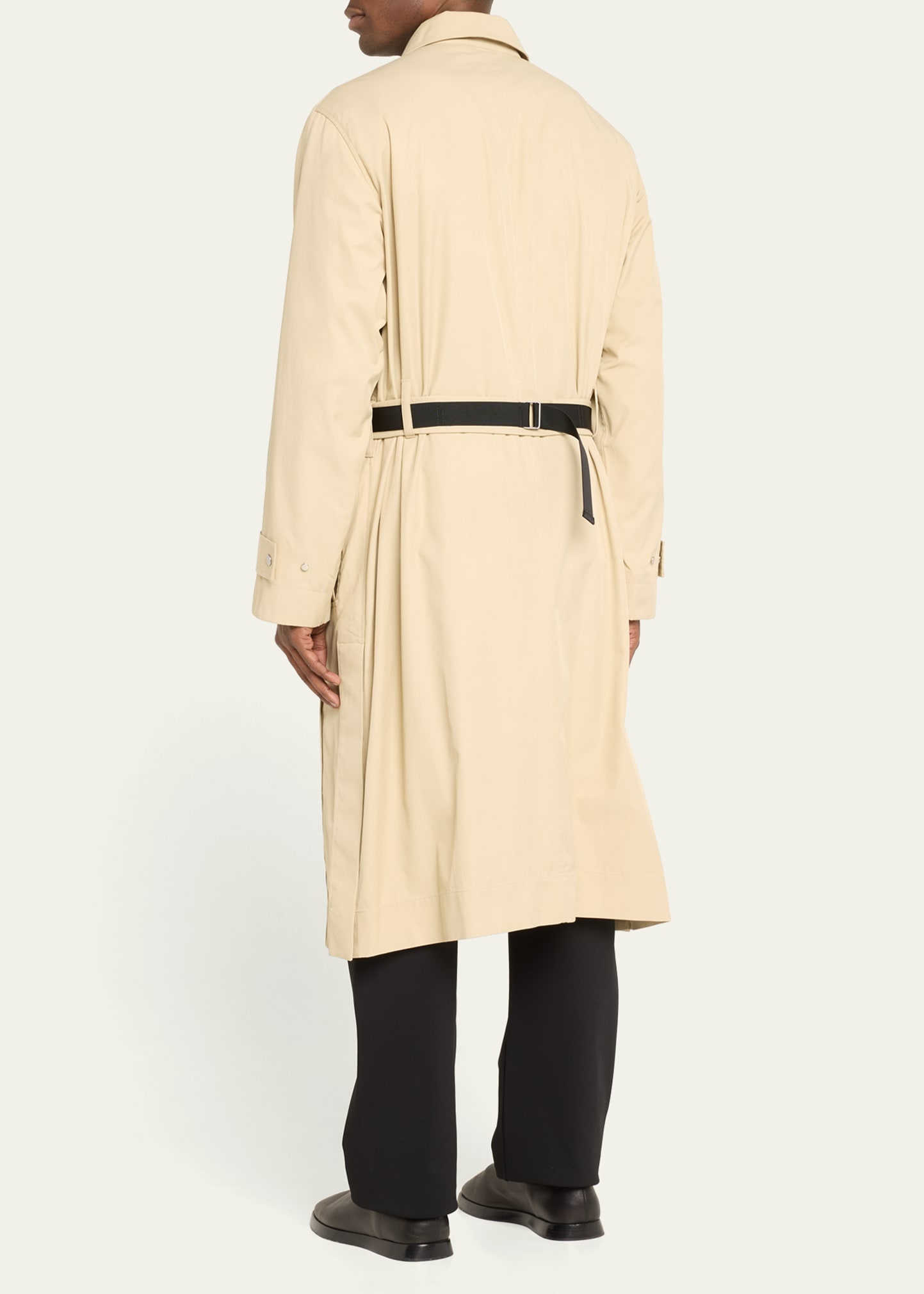 Men's Side-Vent Trench Coat - 3