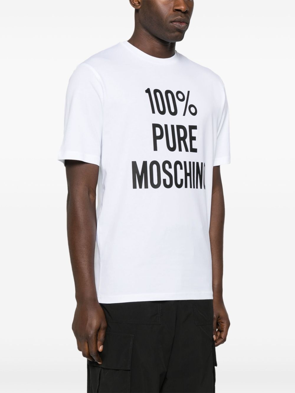 slogan-print cotton T-shirt - 3