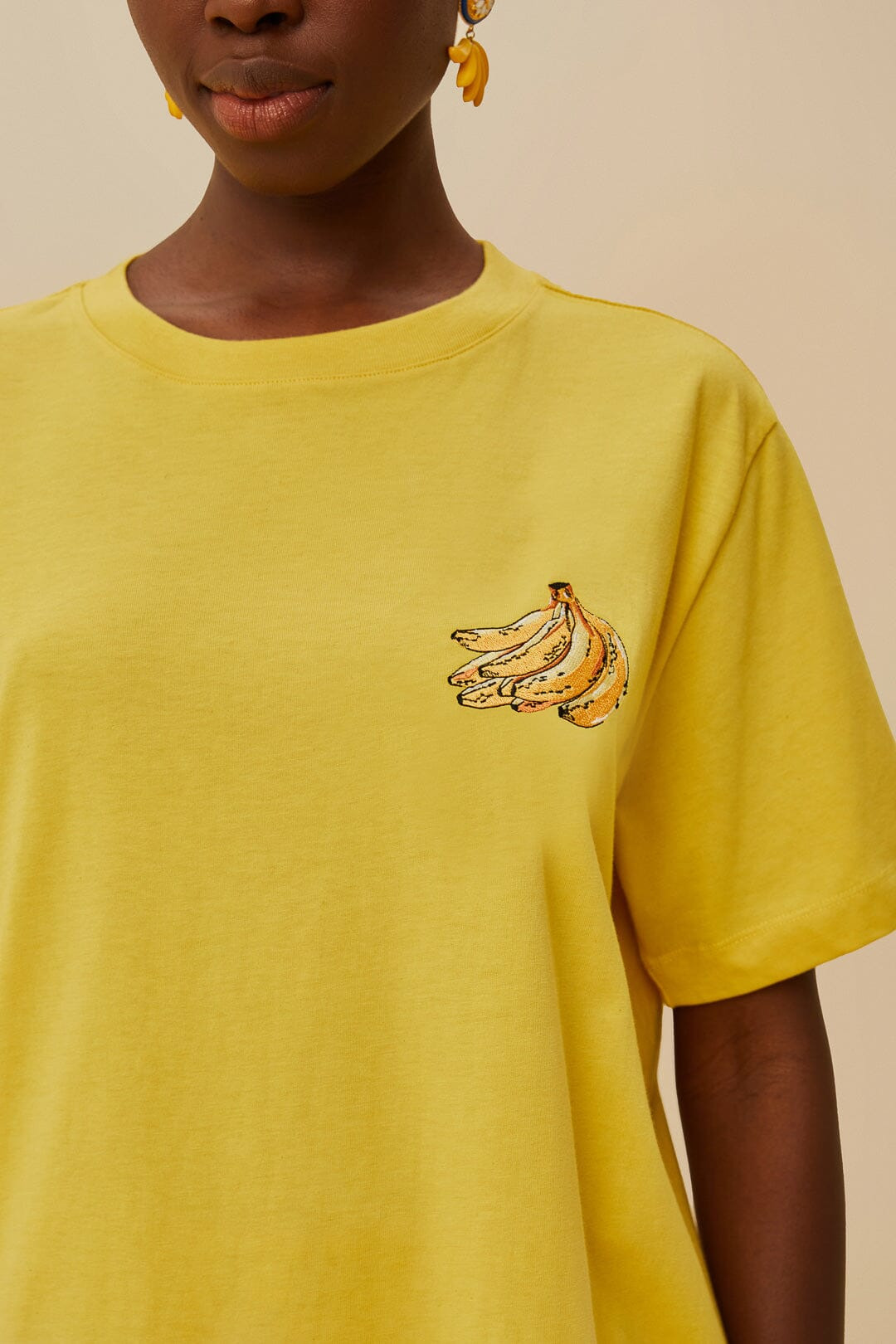 Pink Tropical Bananas Organic Cotton Relaxed T-Shirt - 2