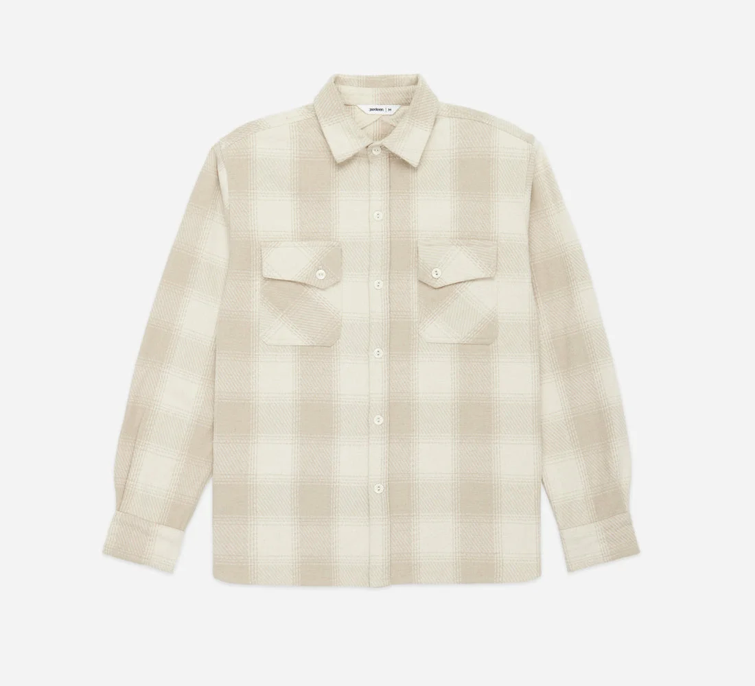 Crosscut Flannel - Alabaster Twill - 1