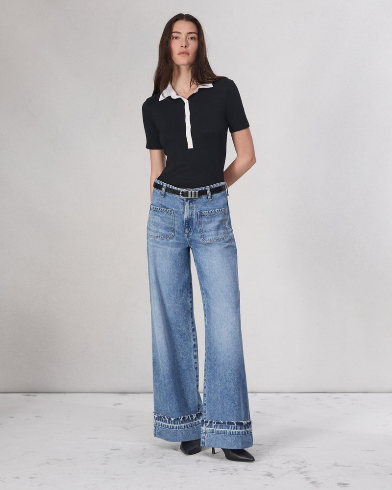 rag & bone The Knit Button Top outlook