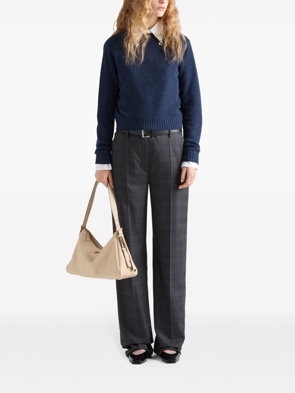 ribbed Re-Cashmere sweater - 2