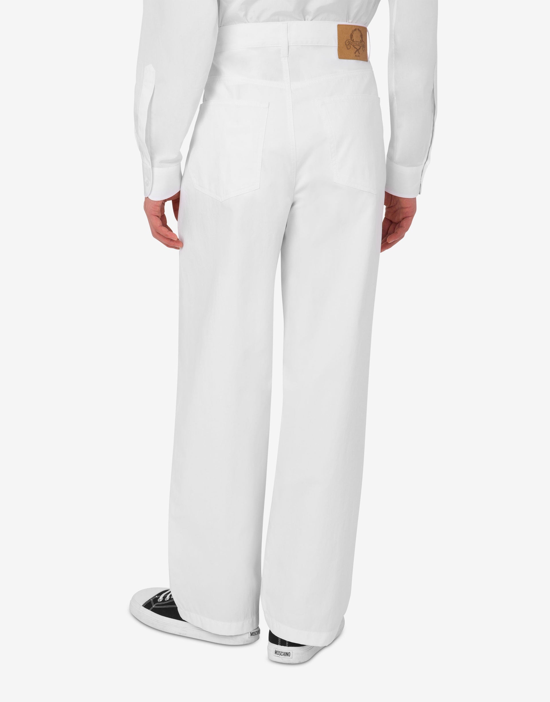 LAUREL CROWN LOGO COTTON TROUSERS - 2