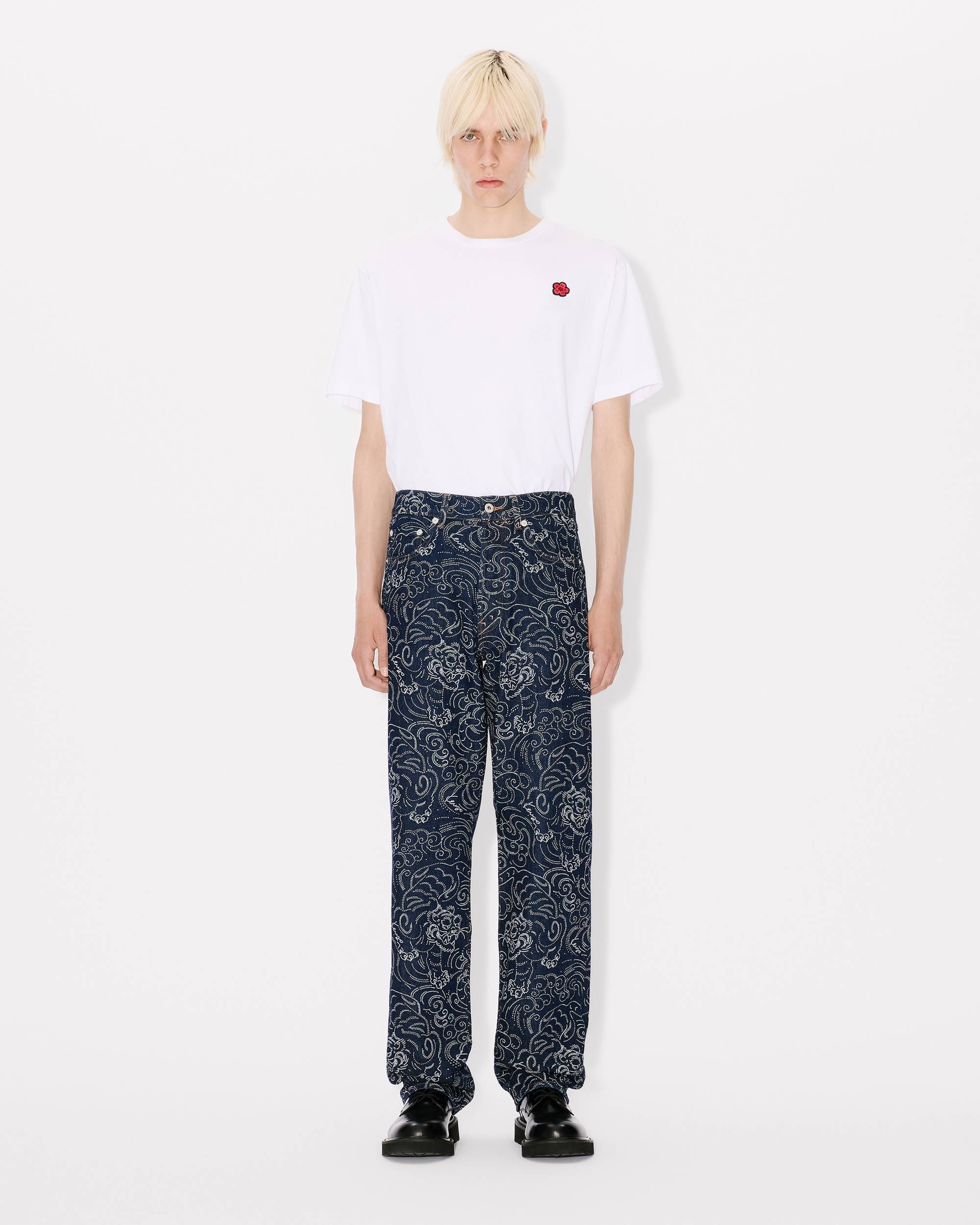 'KENZO Star Tiger' ASAGAO straight jeans in japanese denim - 5