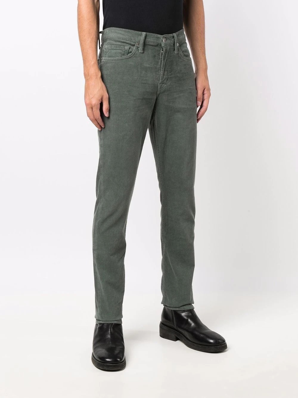 corduroy straight-leg trousers - 3