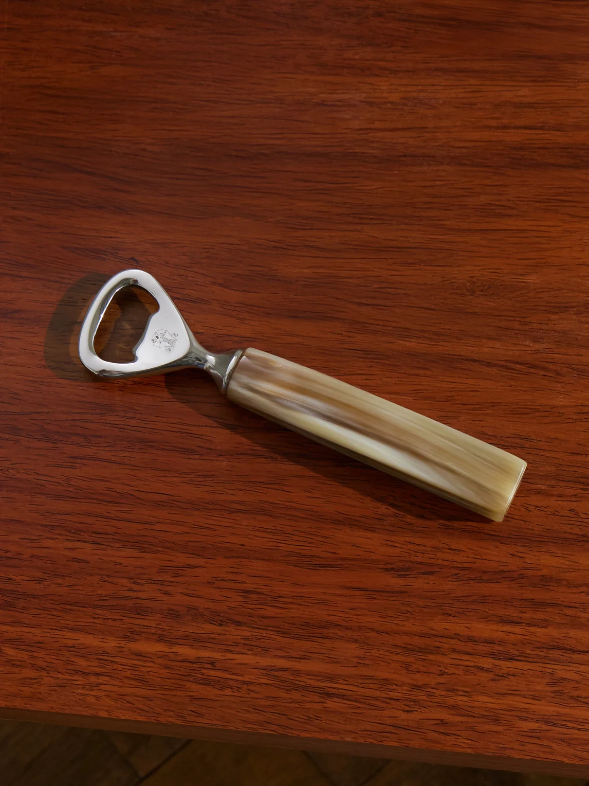 Horn and Stainless Steel Bottle Opener - 1