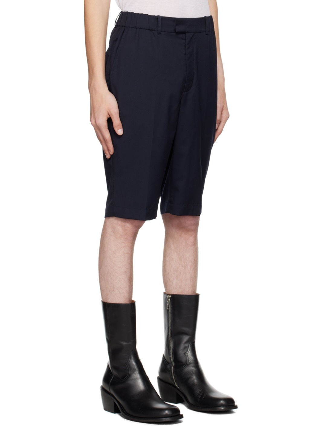 Navy Three-Pocket Shorts - 2