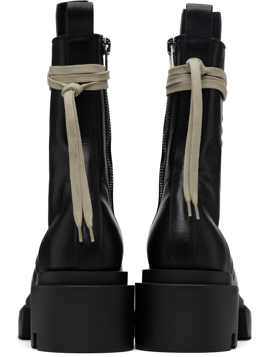 Black Concordians Lace-Up Bogun Boots - 2