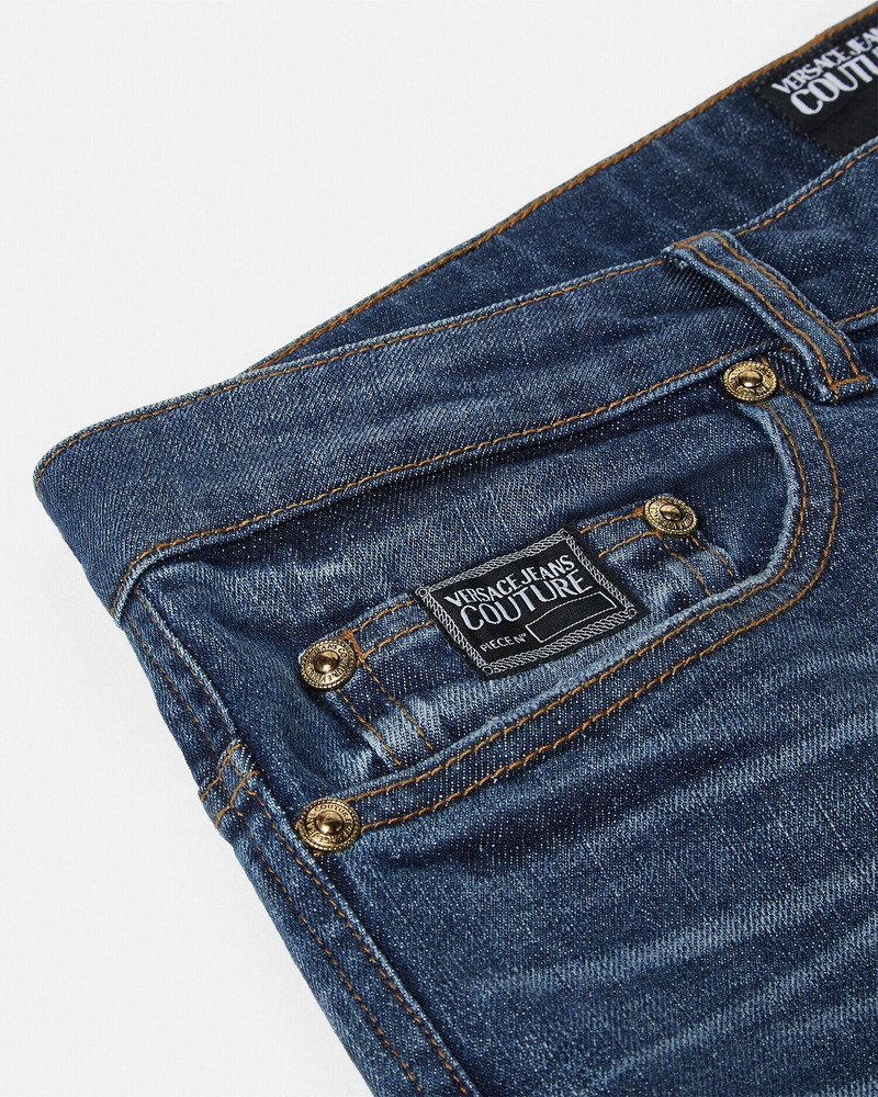 VERSACE JEANS COUTURE Piece Number Slim-Fit Jeans outlook