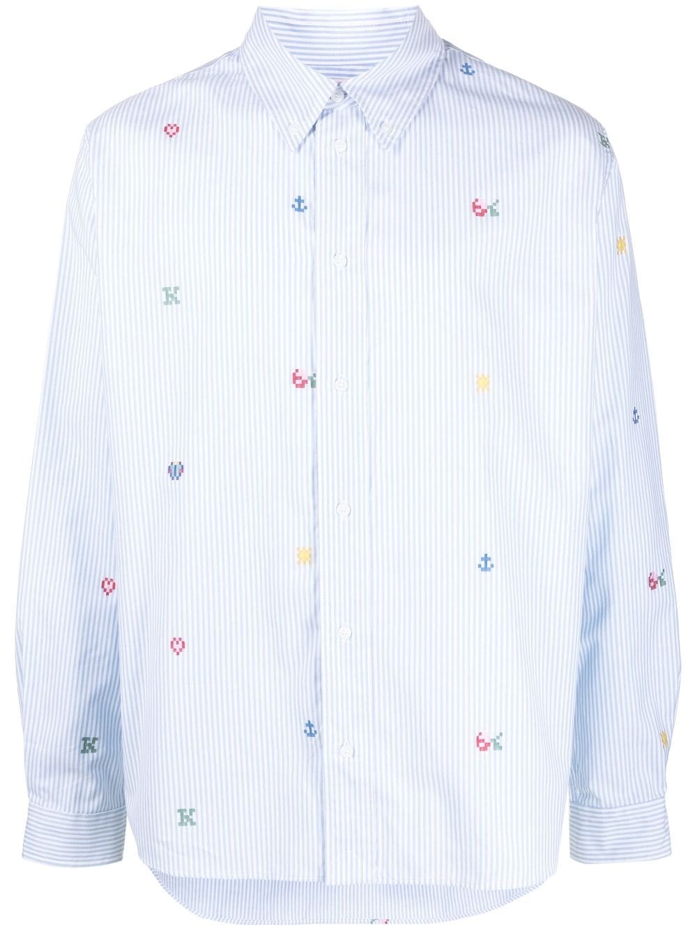 Kenzo Pixel striped shirt - 1