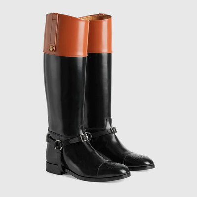 GUCCI Knee-high boot with harness outlook