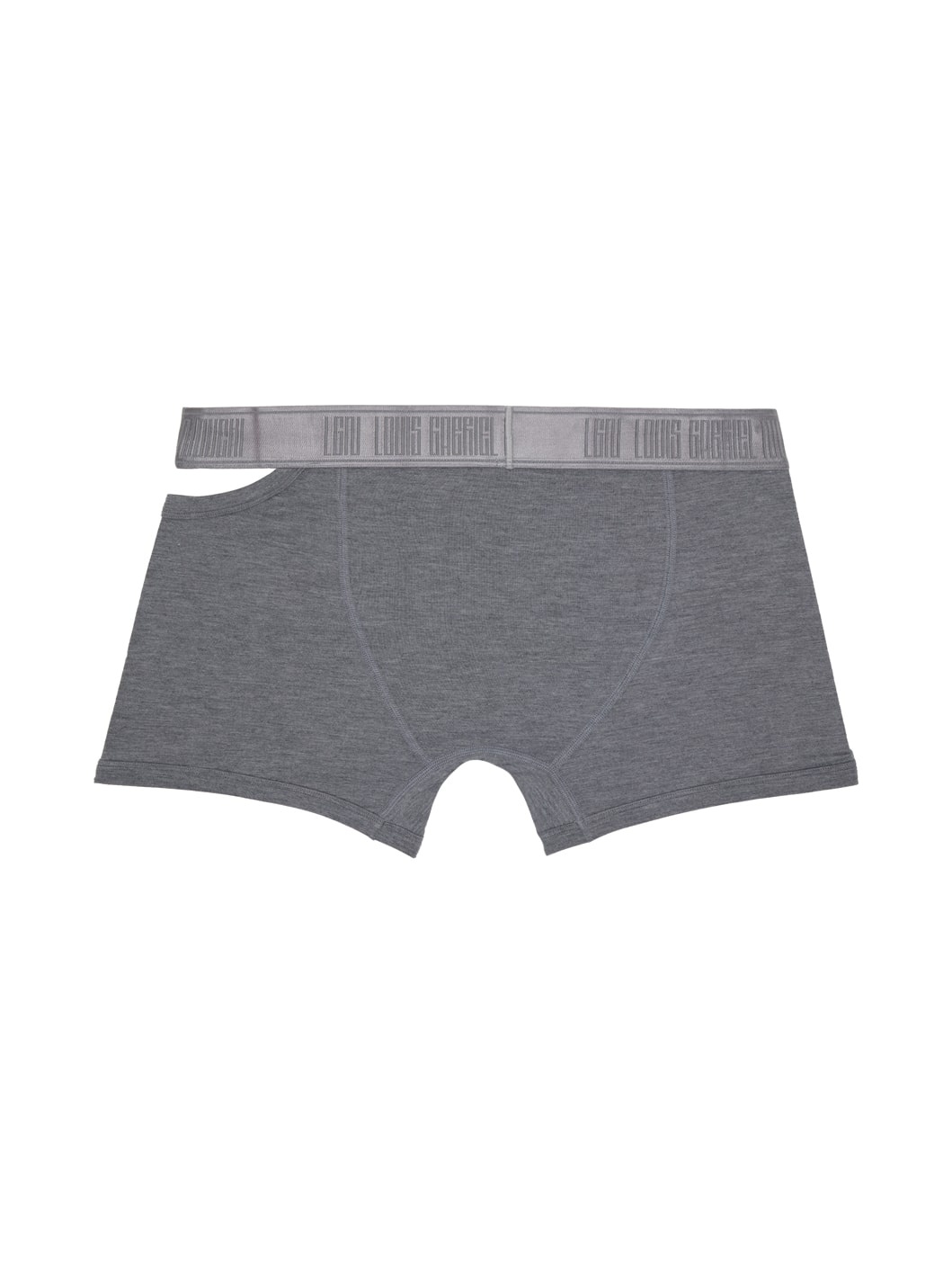 Gray Asymmetrical Opening Boxers - 2
