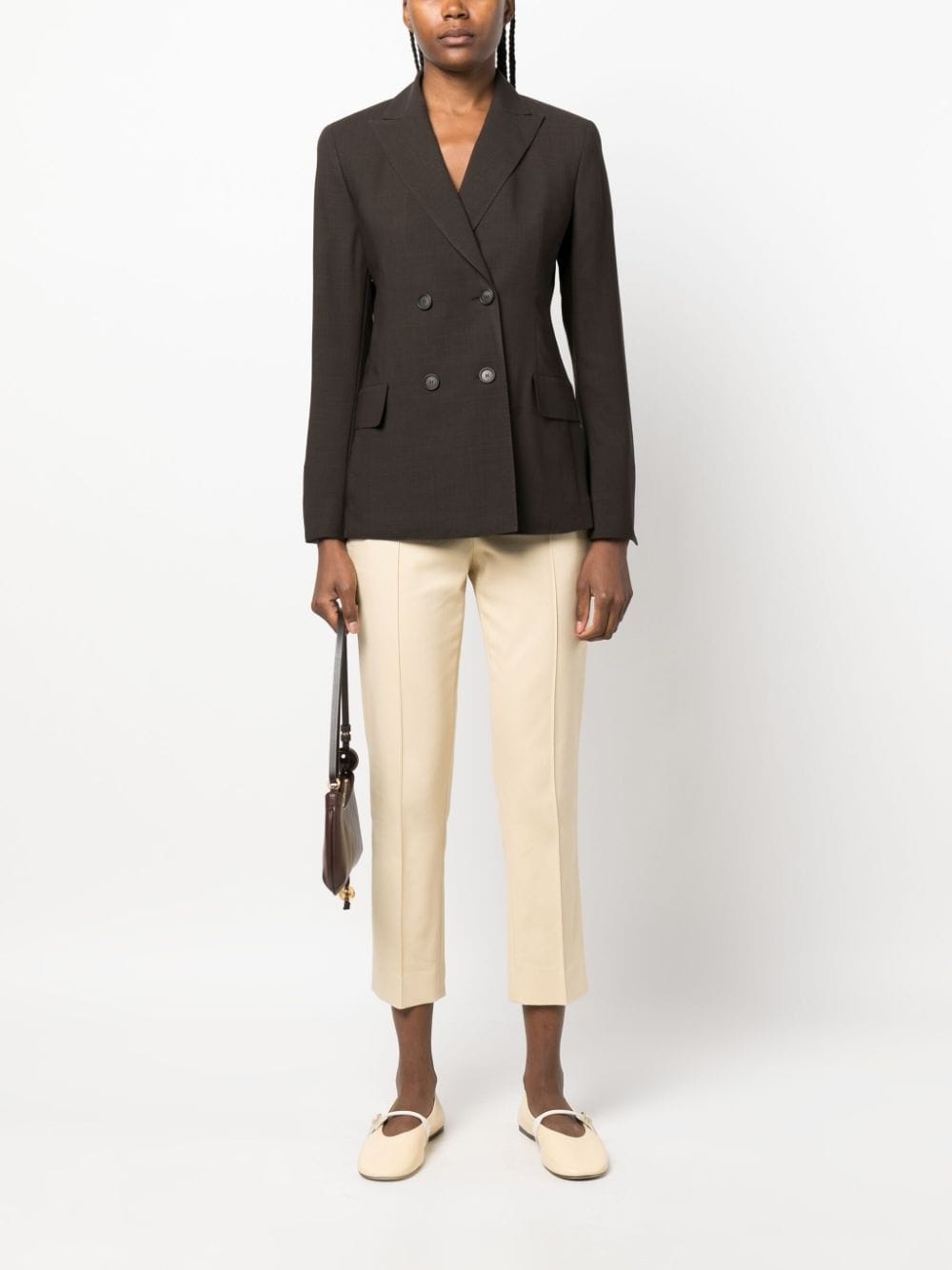 peak-lapels double-breasted blazer - 2