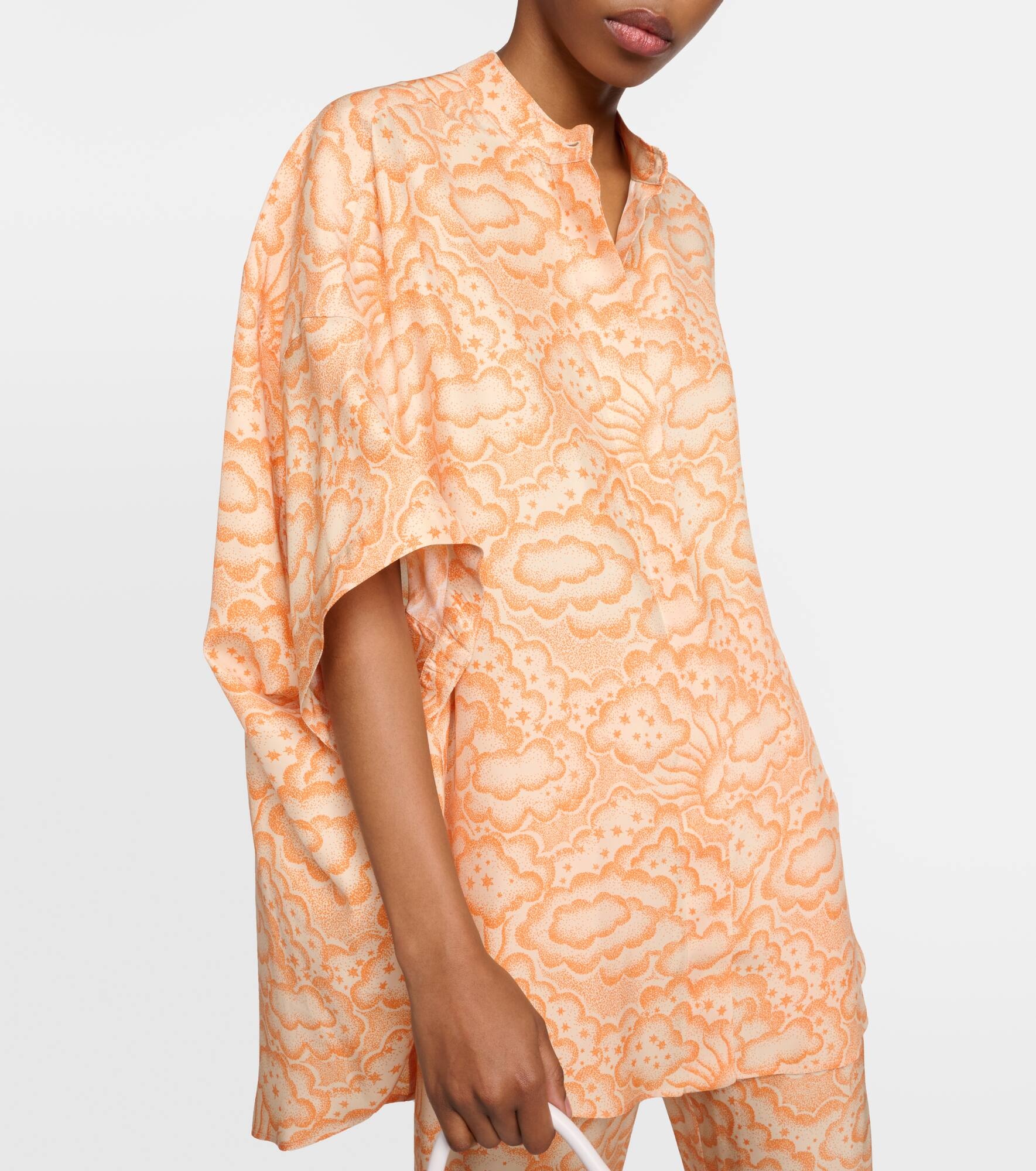 Printed silk blouse - 5