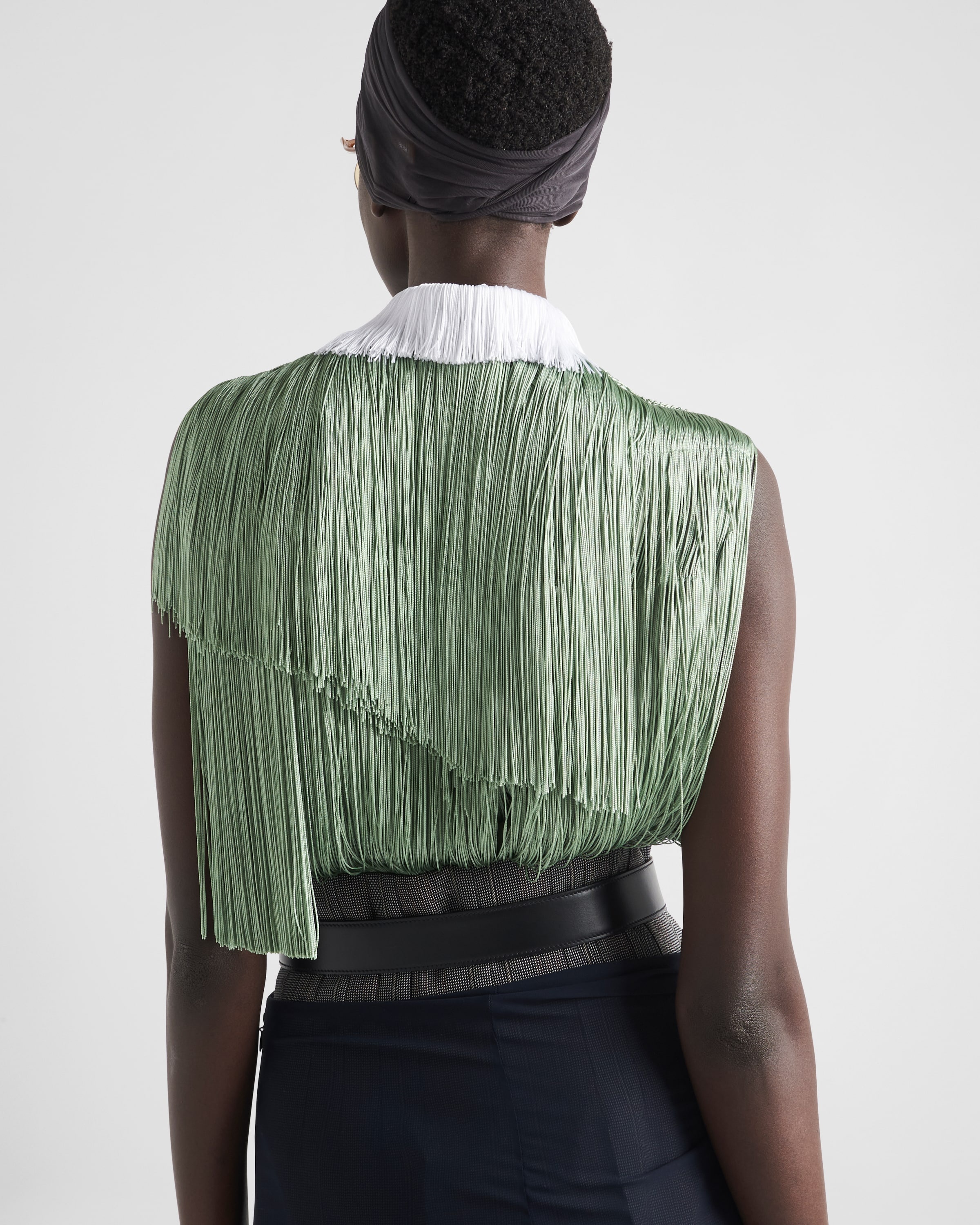 Organza top with fringe - 5