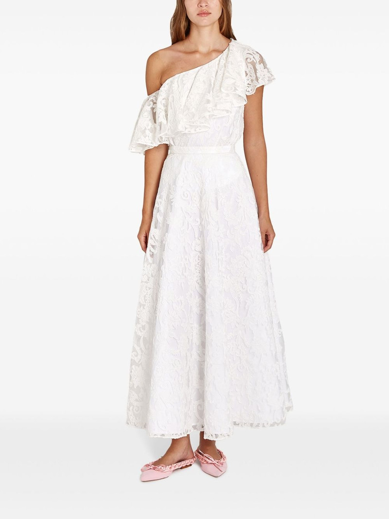 GIAMBATTISTA VALLI one-shoulder lace blouse outlook