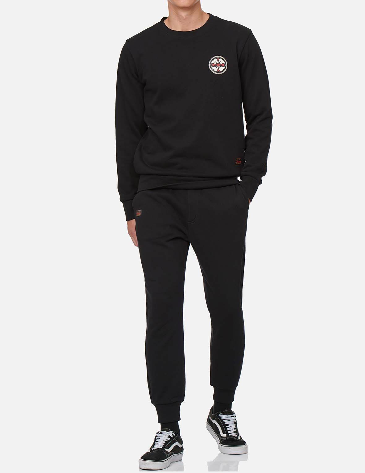 KAMON PRINT SWEATPANTS - 6