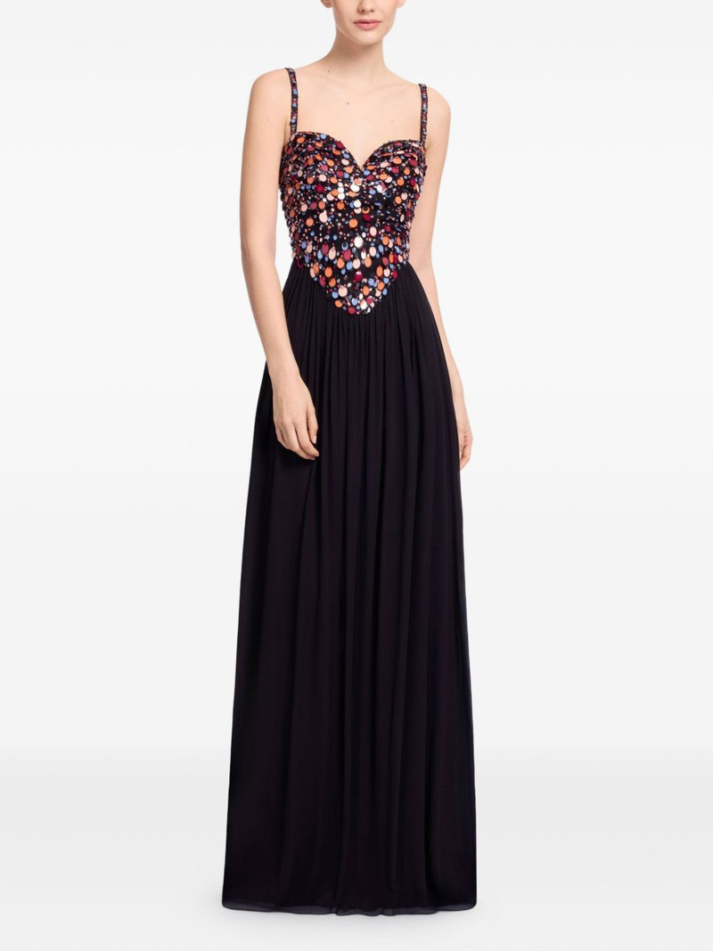 sequin-embellished maxi dress 1