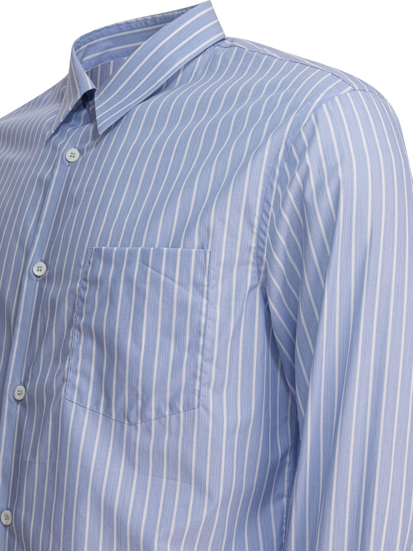 Prada Striped Cotton Shirt - 4