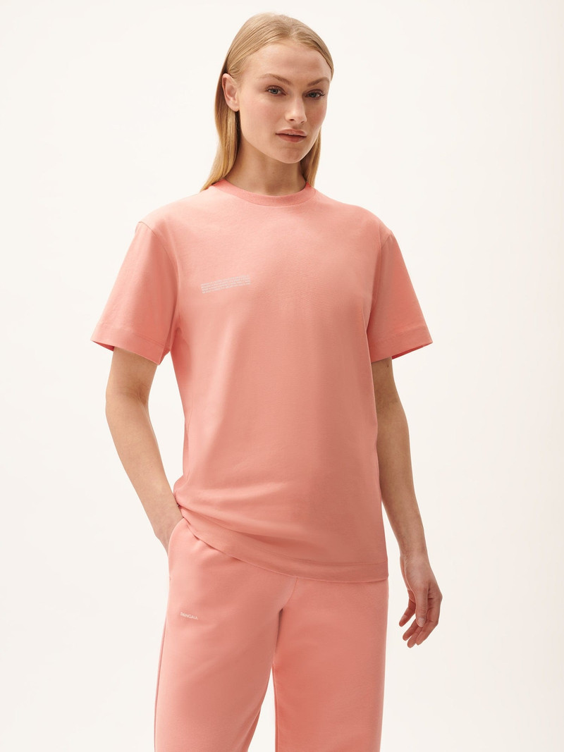 PANGAIA Womens 365 Midweight T-shirt - Dewy Rose outlook