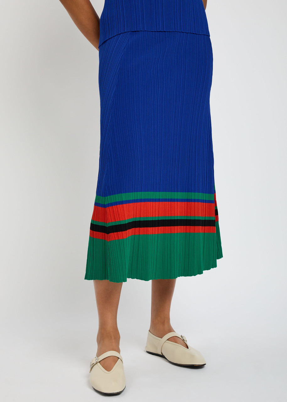 Wales Bonner Island Ribbed-knit Midi Skirt - 4