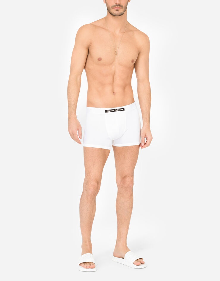 Two-way stretch cotton boxers with patch - 2