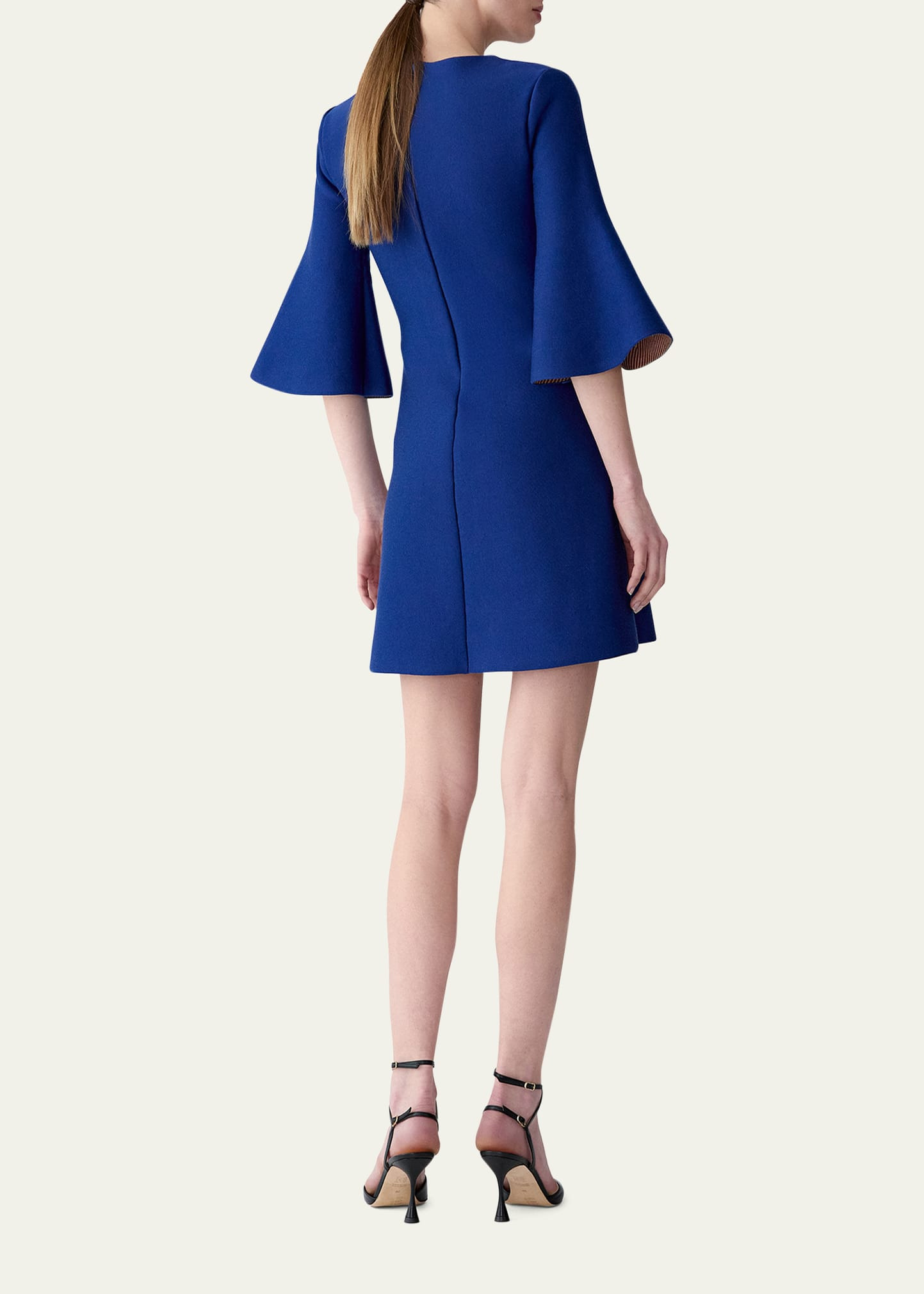 Tulip Bell-Sleeve Mini Dress - 3