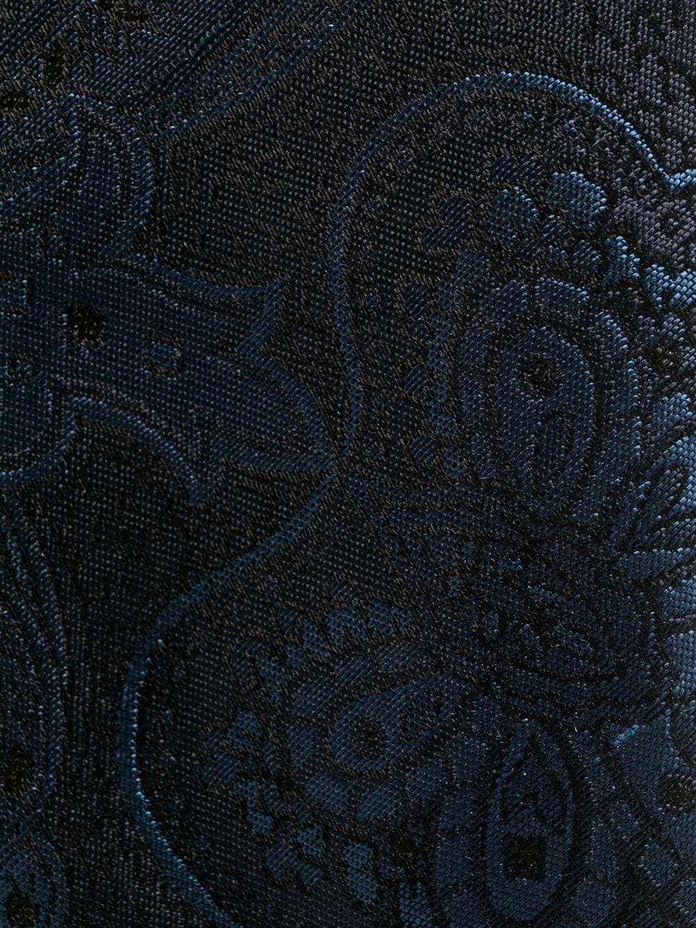 paisley embroidered silk tie - 2