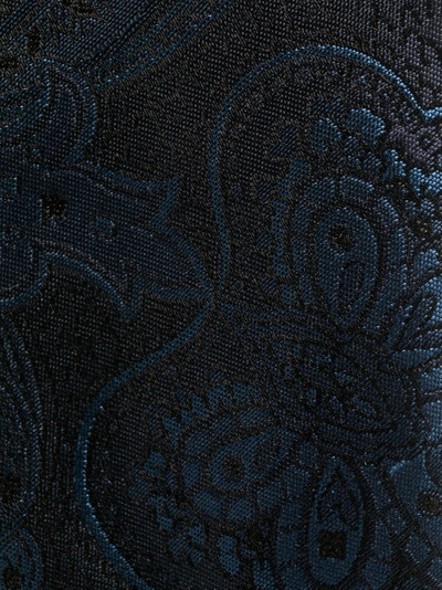 Etro paisley embroidered silk tie outlook